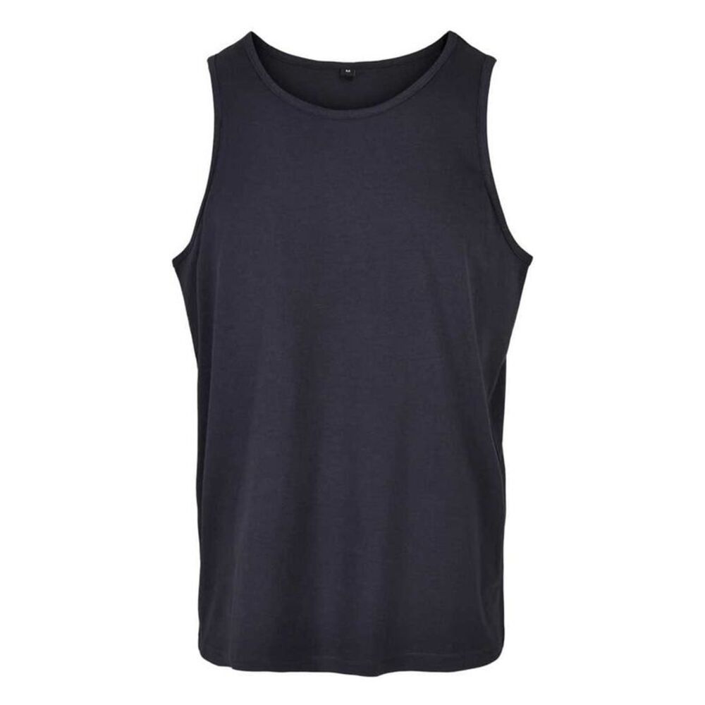 Build Your Brand Mens Basic Tank Top / Navy